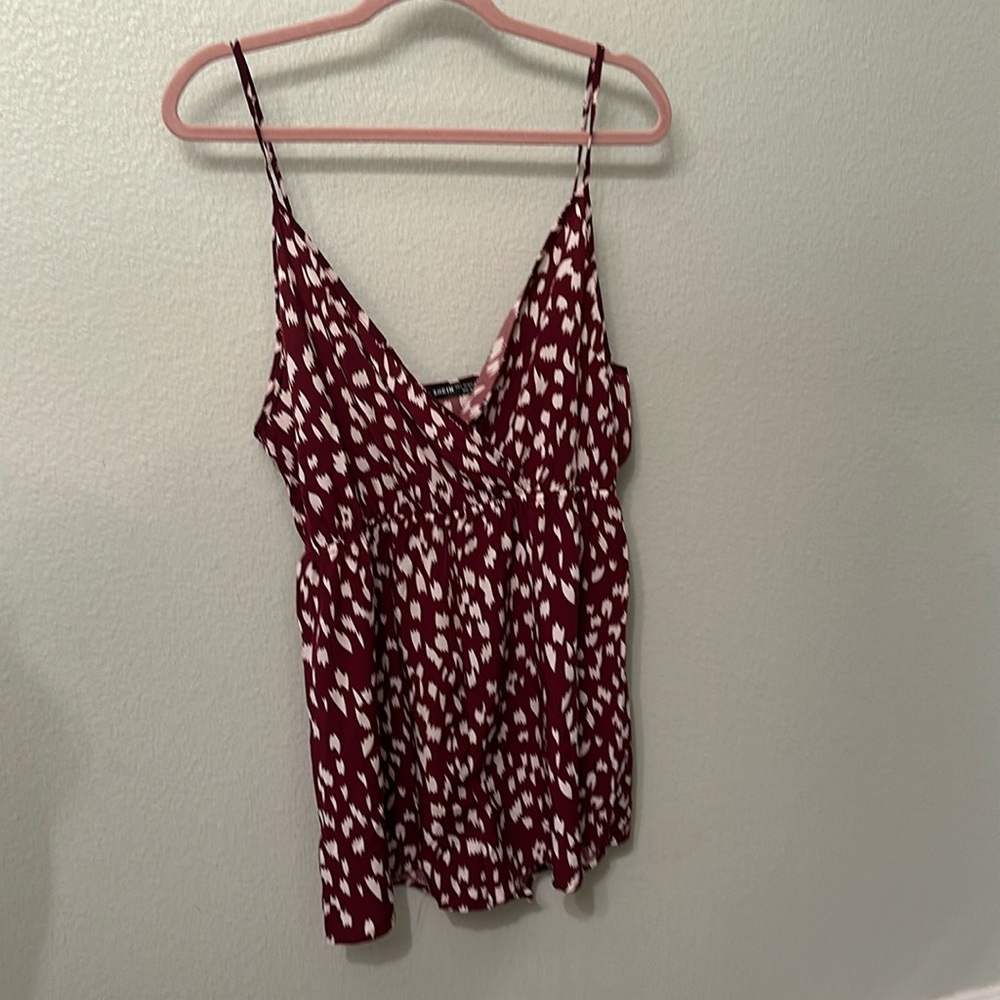 Burgundy Romper NEVER WORN